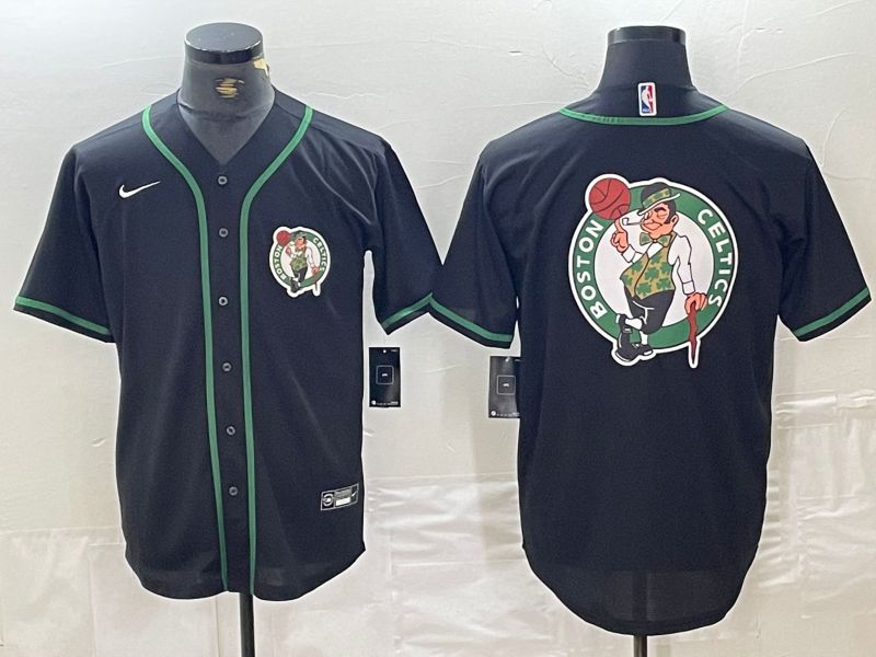 Men Boston Celtics Blank Black Joint second generation 2024 Nike NBA Jersey style 2->->NBA Jersey